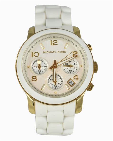 michael kors relogio branco|relogio michael kors feminino.